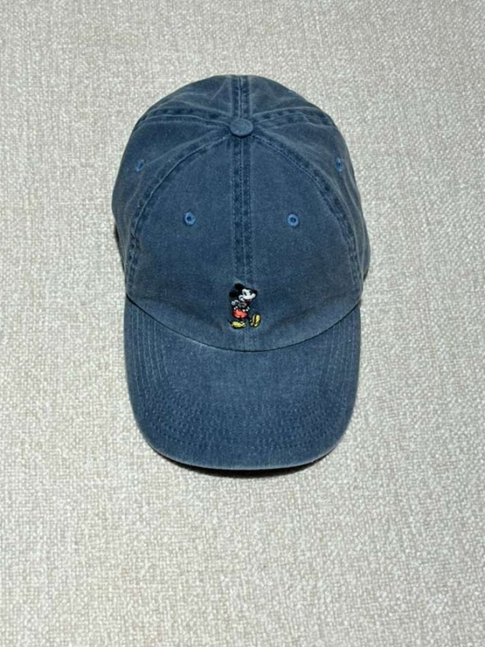 Disney Parks Embroidered Mickey Mouse Denim Dad Hat Adjustable
